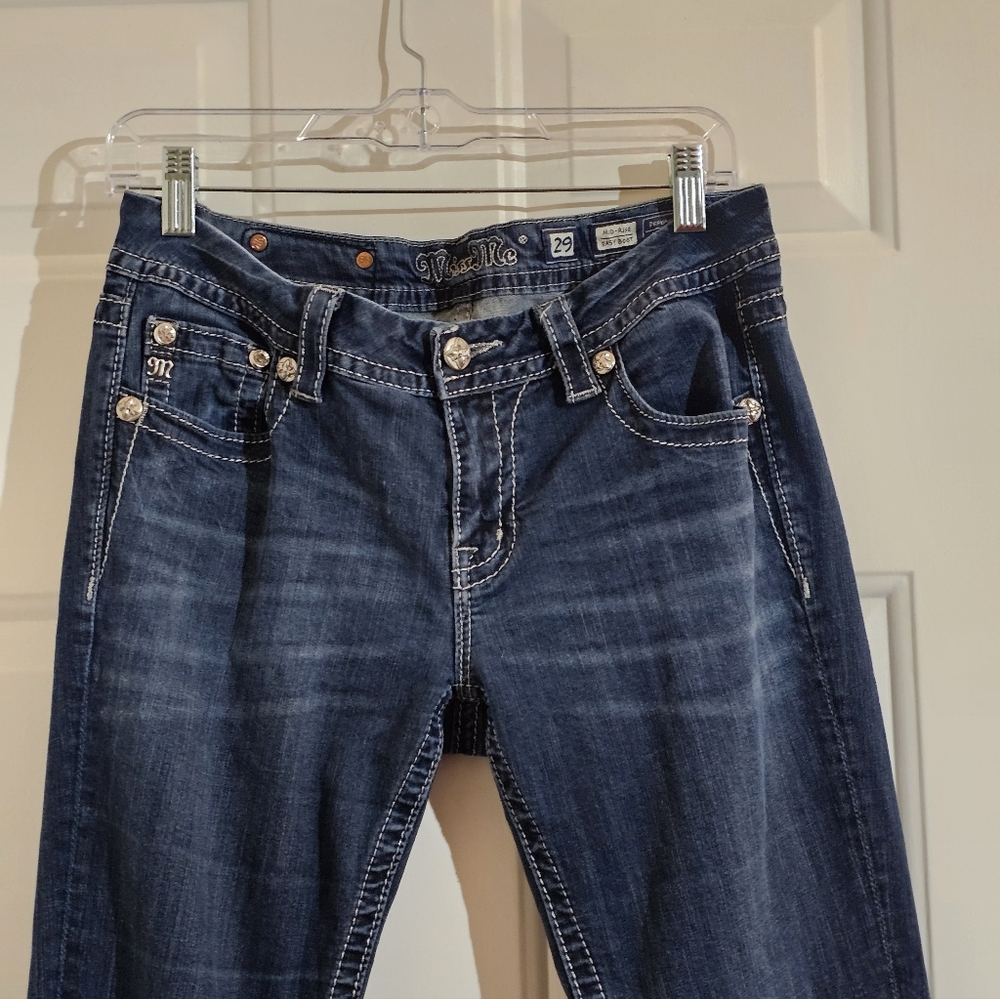 Women's Miss Me Jeans with Embroidered Cross Design - Picture 10 of 16
